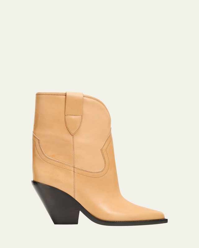 Leyane Leather Western Booties